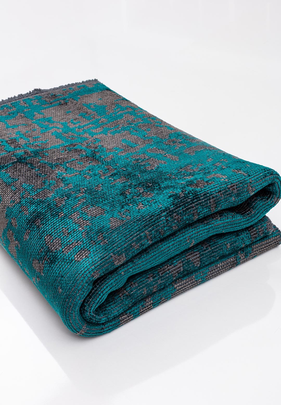 SPARK ANTHRACITE - DARK TURQUOISE RUG