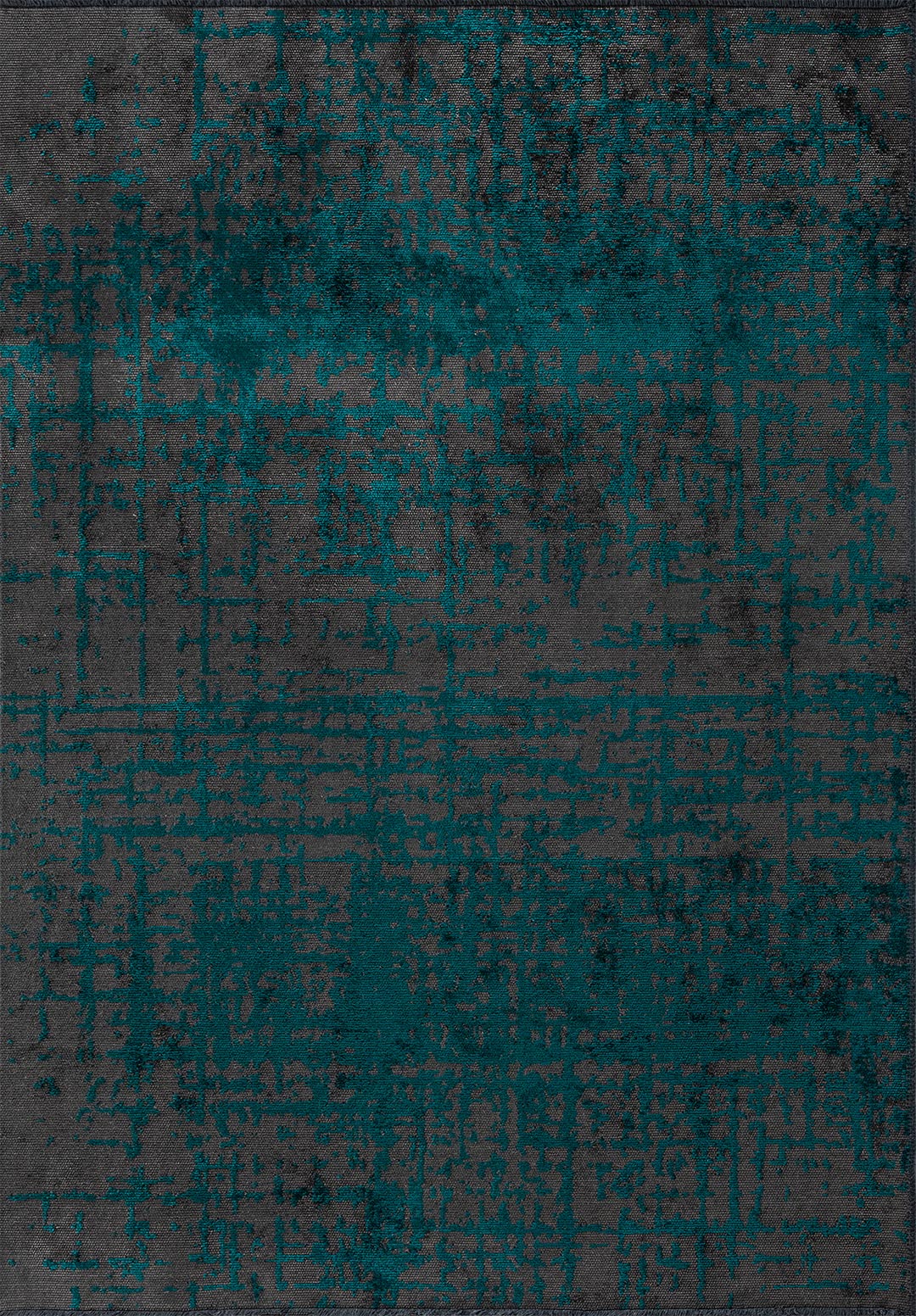 SPARK ANTHRACITE - DARK TURQUOISE RUG