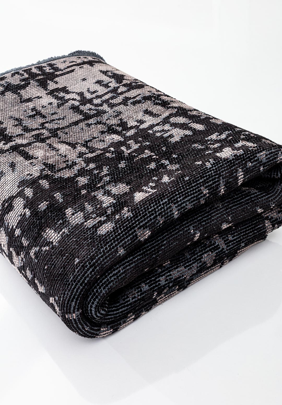 SPARK DARK GREY - BLACK RUG