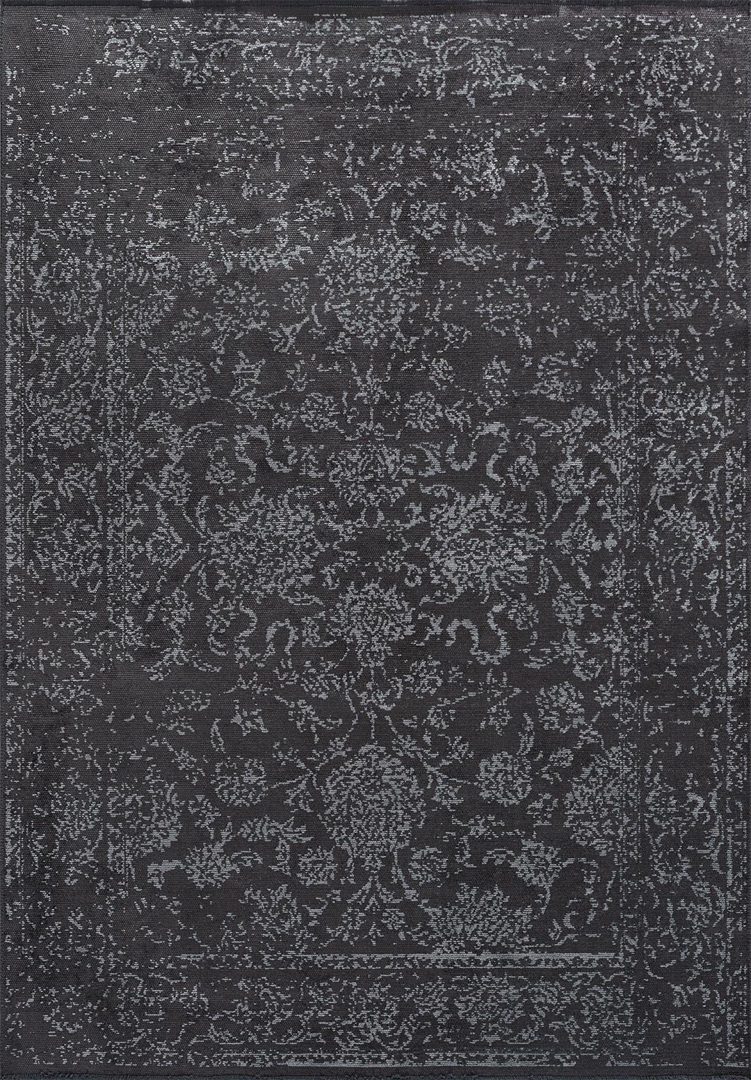 CLASSY ICE BLUE - CHARCOAL RUG