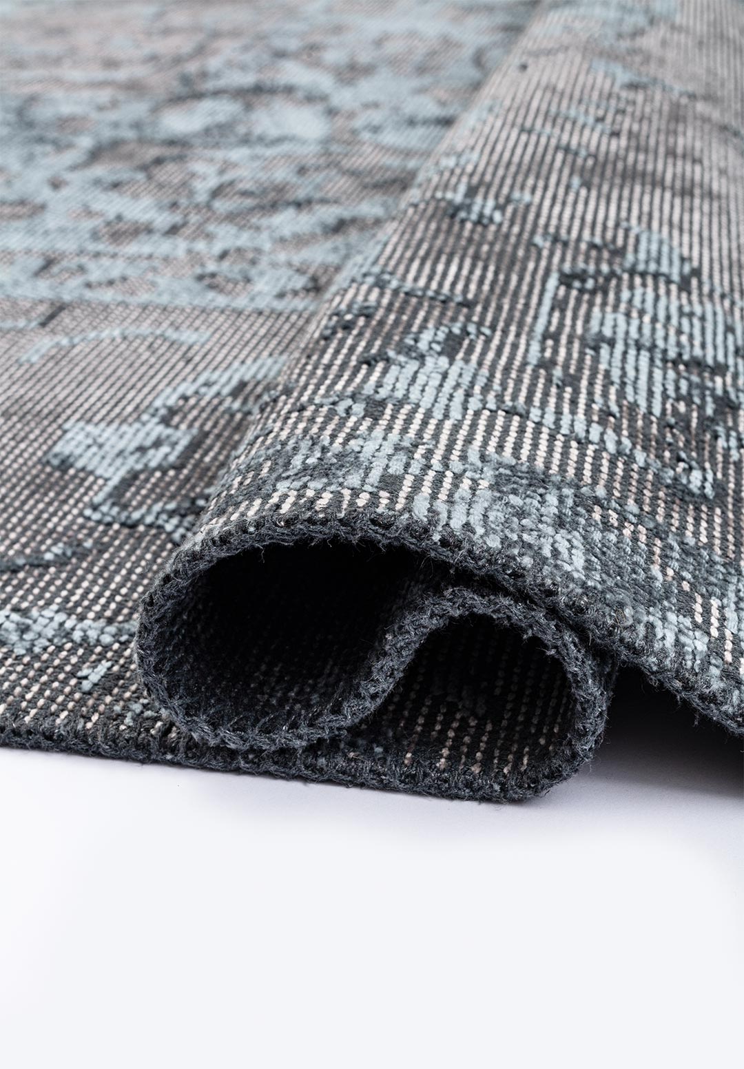 ANTIQUE BLUE - GREY RUG