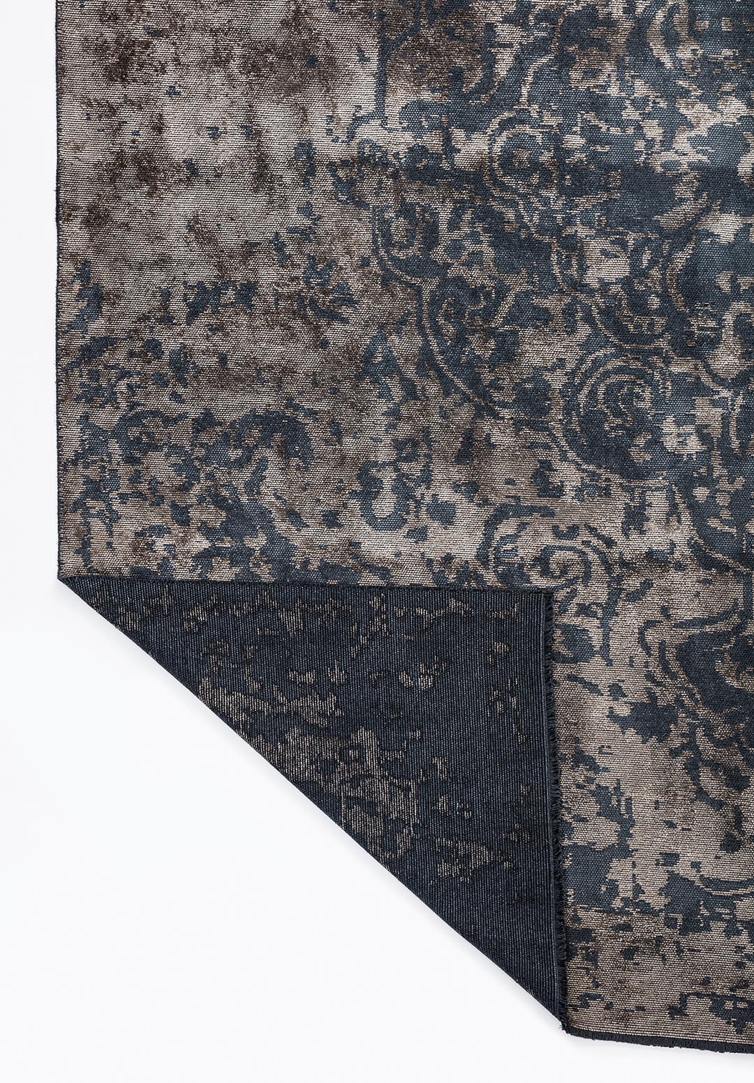SEAL BLUE - BEIGE RUG