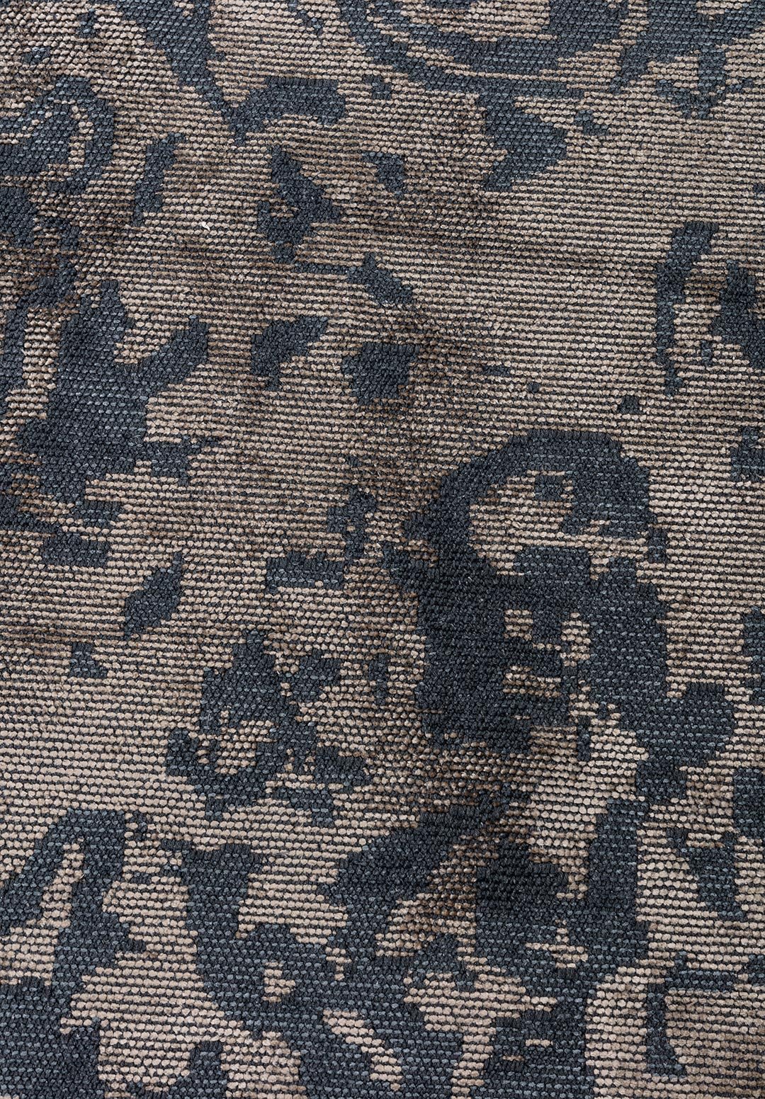 SEAL BLUE - BEIGE RUG
