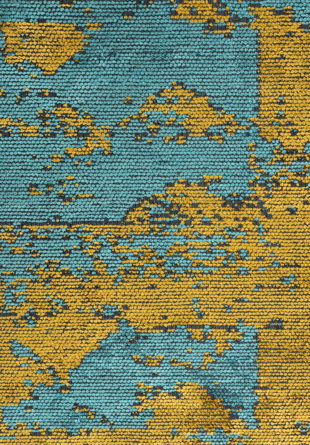 TRIANGLE Жёлтый - Бирюзовый Ковер