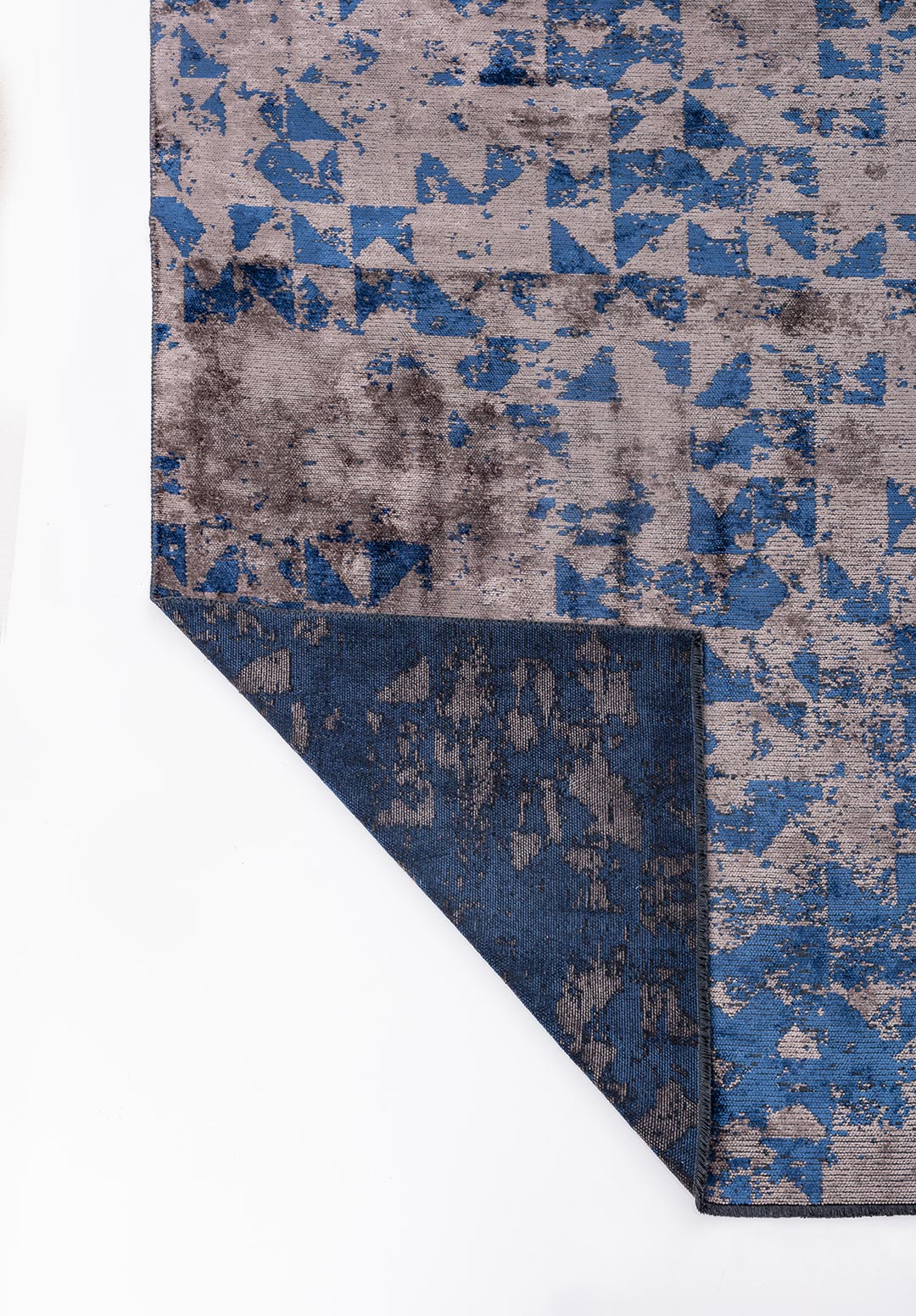 TRIANGLE Тёмный GREY - Тёмно - синий Синий Ковер