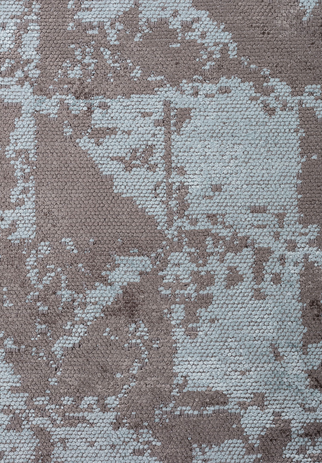 TRIANGLE ICE BLUE - DARK GREY RUG