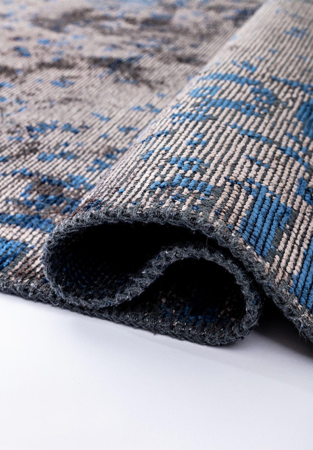 HELIX NAVY BLUE - DARK GREY RUG