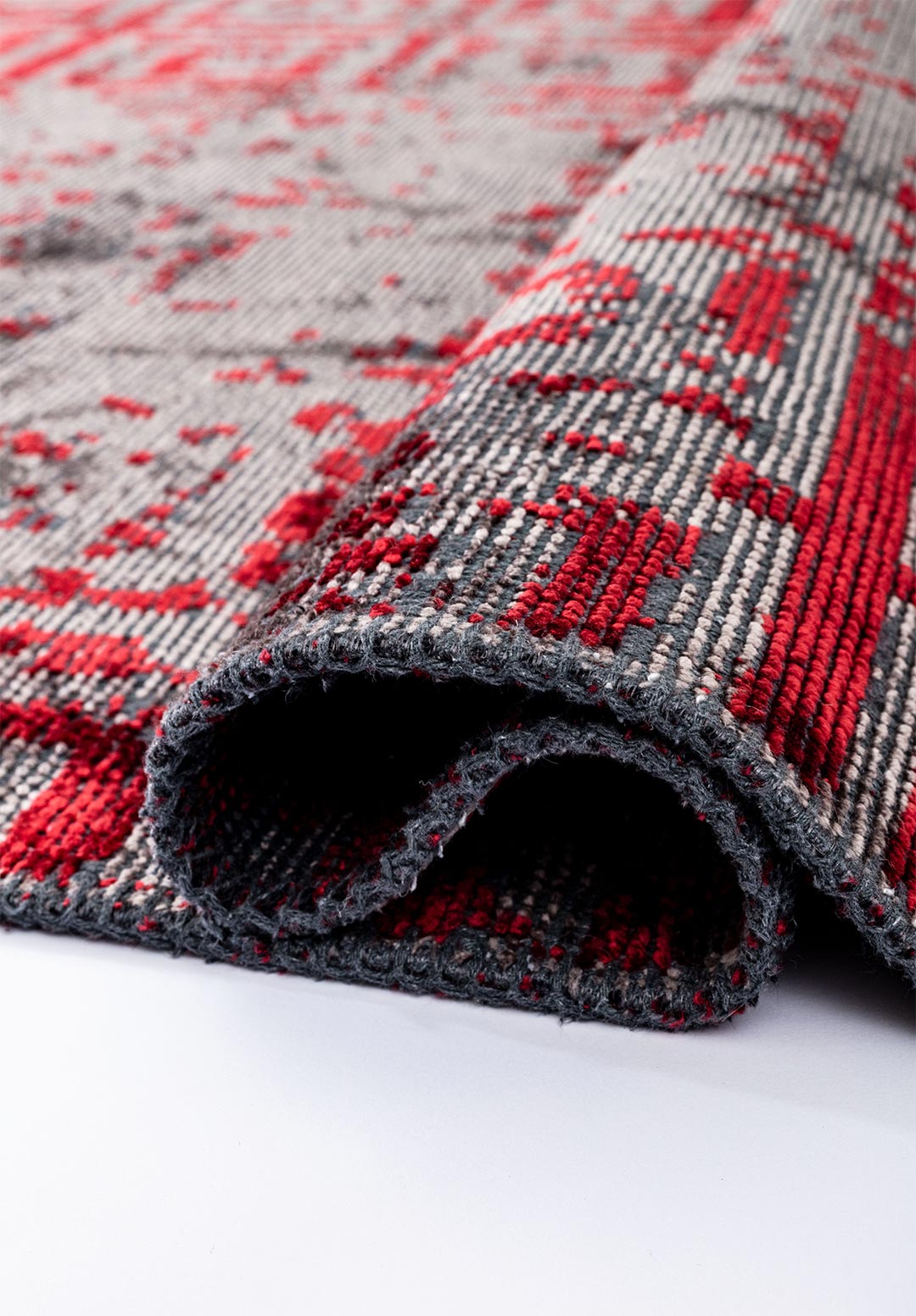 HELIX Красный - Тёмный GREY Ковер