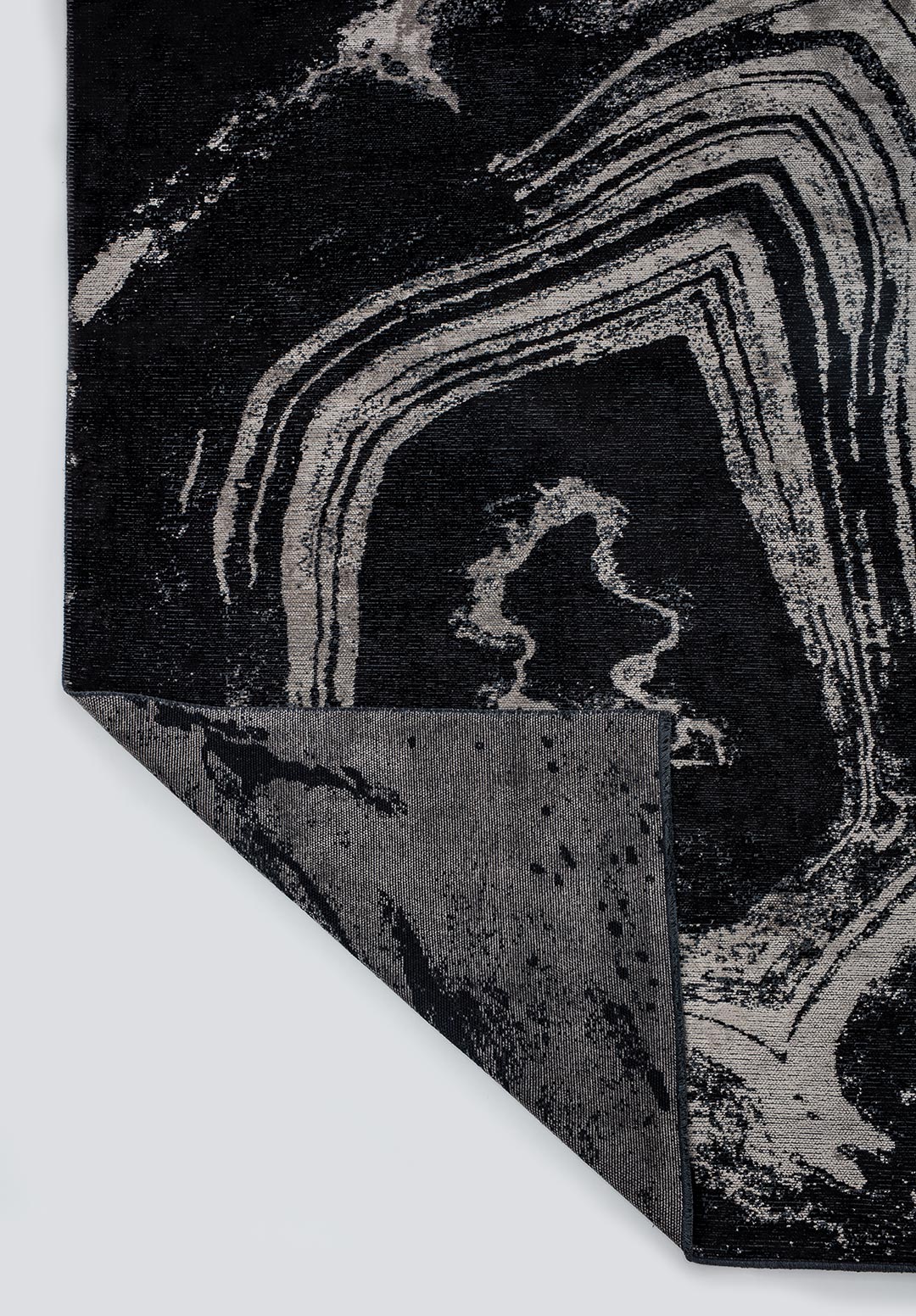 SMOKE CREAM - BLACK RUG