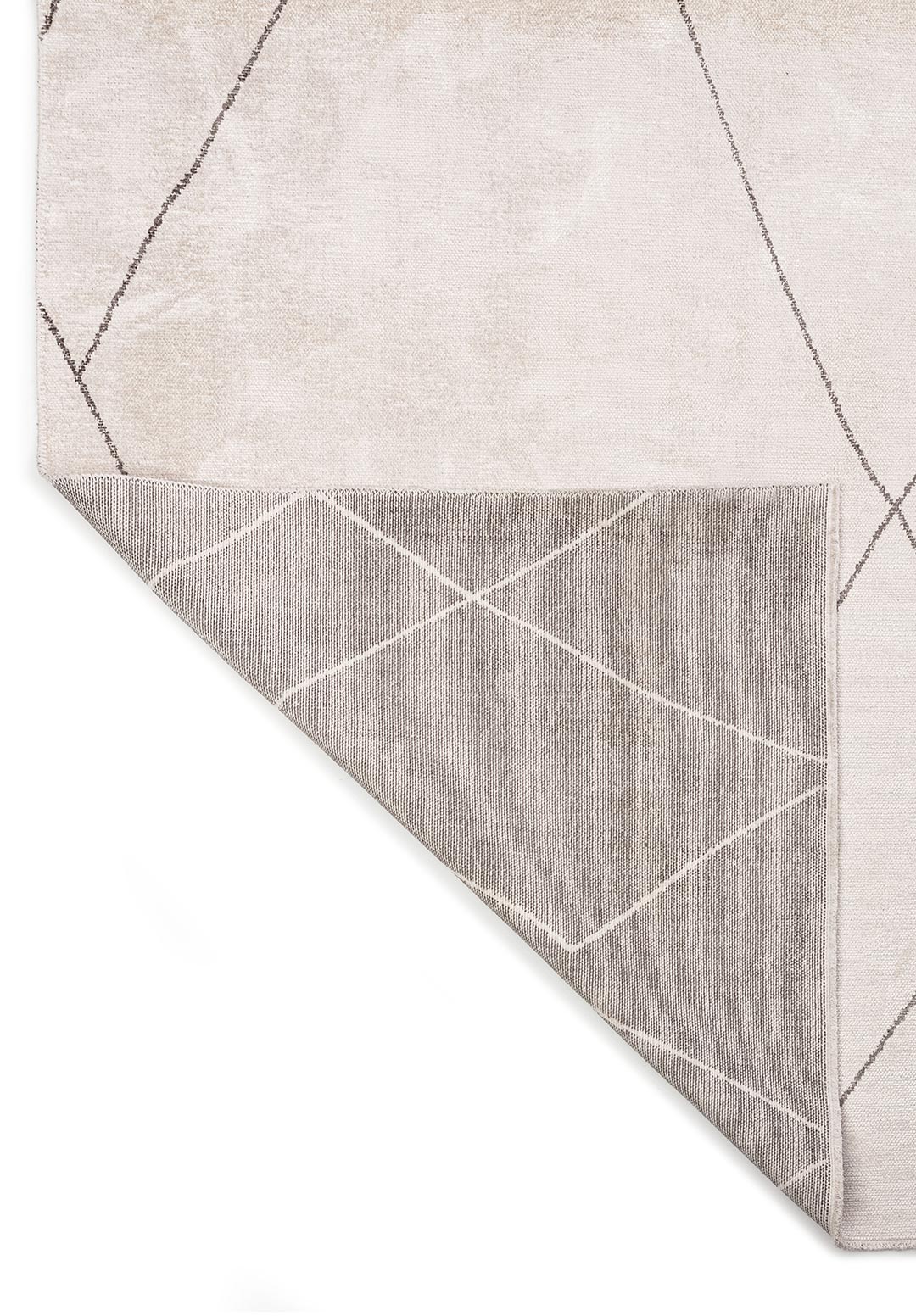 TRIBAL DARK GREY - ECRU RUG