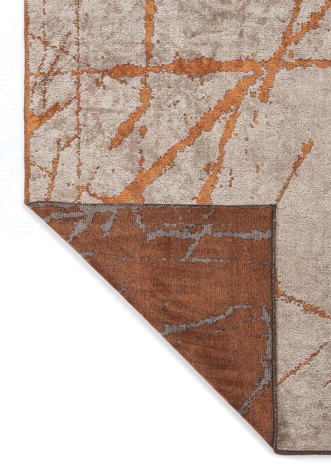 CRACK Терракотовый - Кремовый Ковер