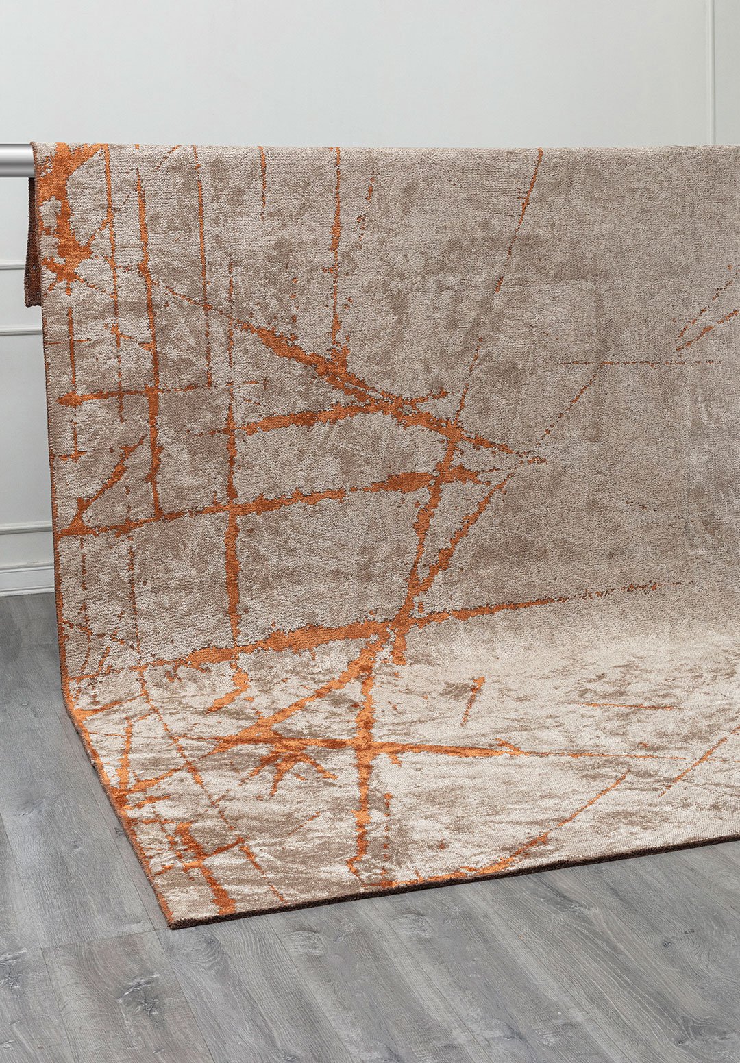 CRACK Терракотовый - Кремовый Ковер
