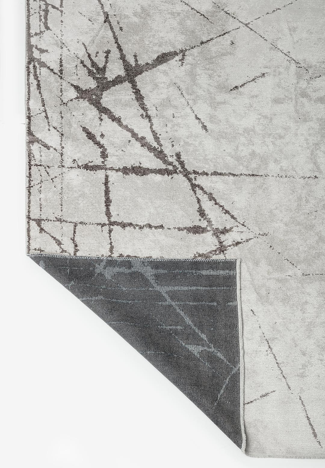 CRACK Тёмный GREY - Экрю Ковер