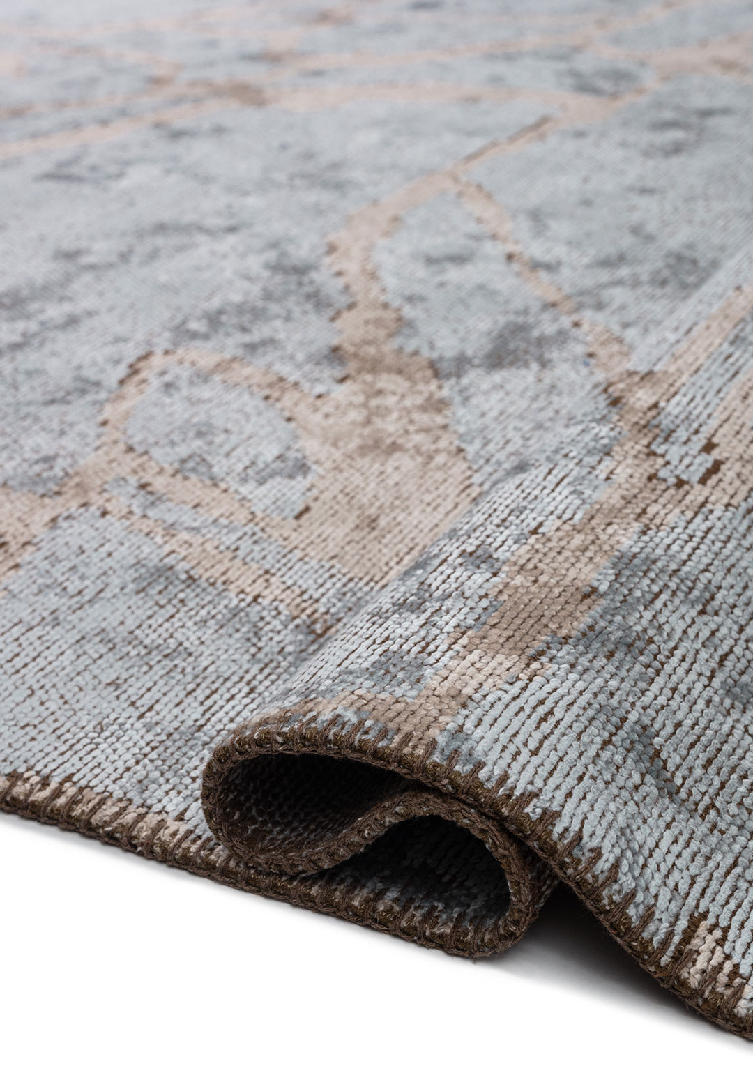 FLAW Слоновая кость - ICE Синий Ковер