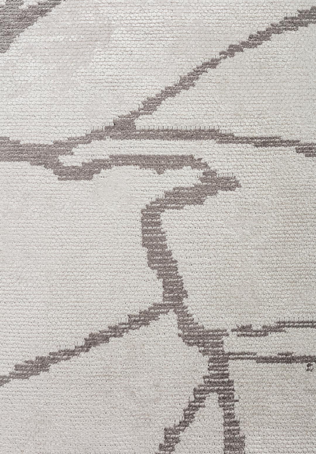 FLAW Тёмный GREY - Экрю Ковер