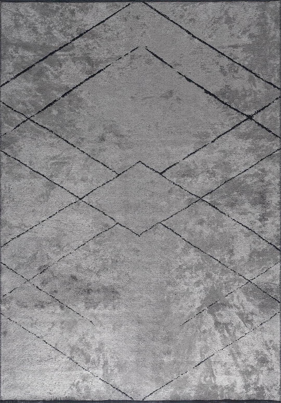 SPIDER MATTE Чёрный - Светлый GREY Ковер