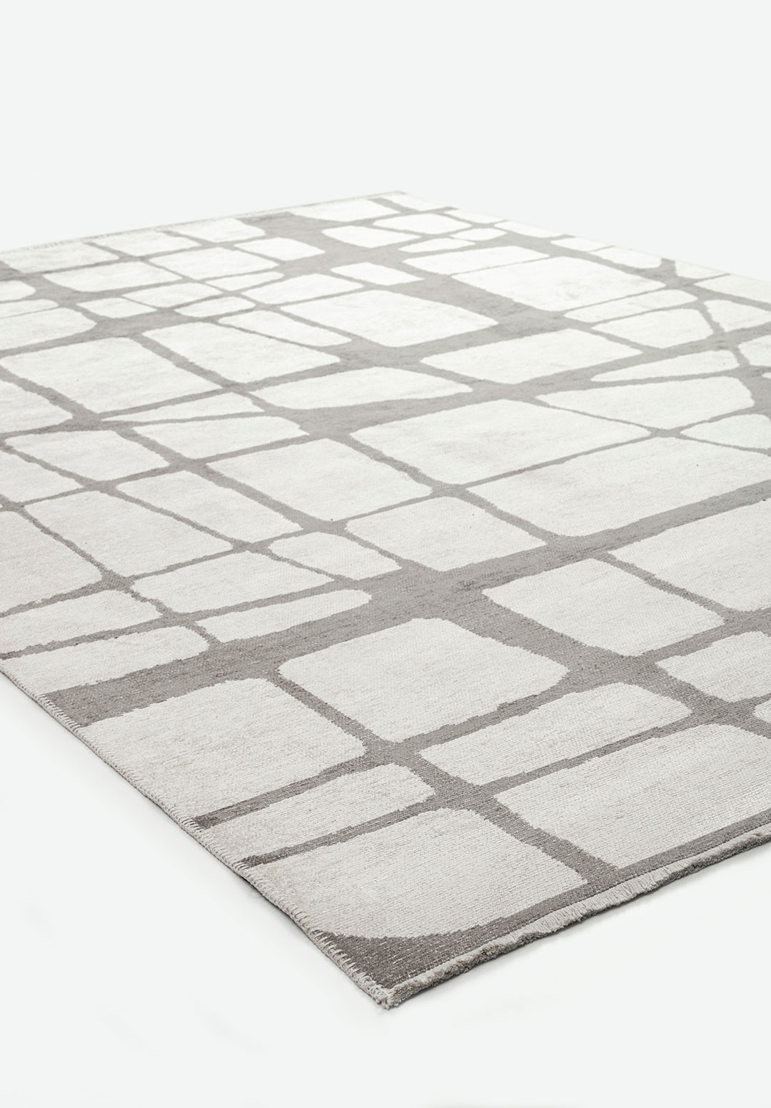 WEB GREY - ECRU RUG