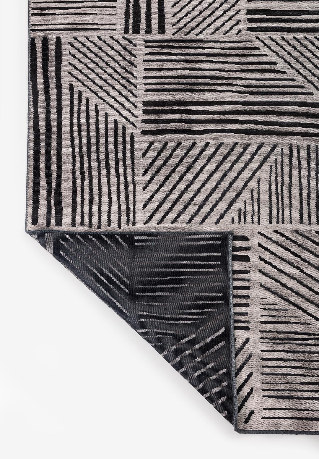 FIELD Чёрный - Светлый GREY Ковер