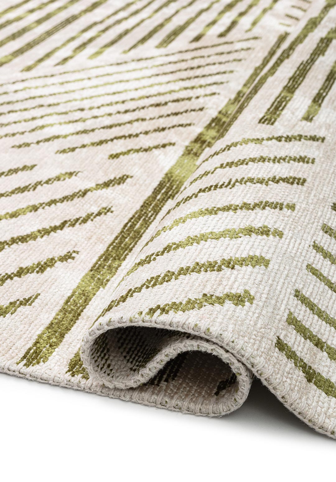 FIELD GREEN - ECRU RUG