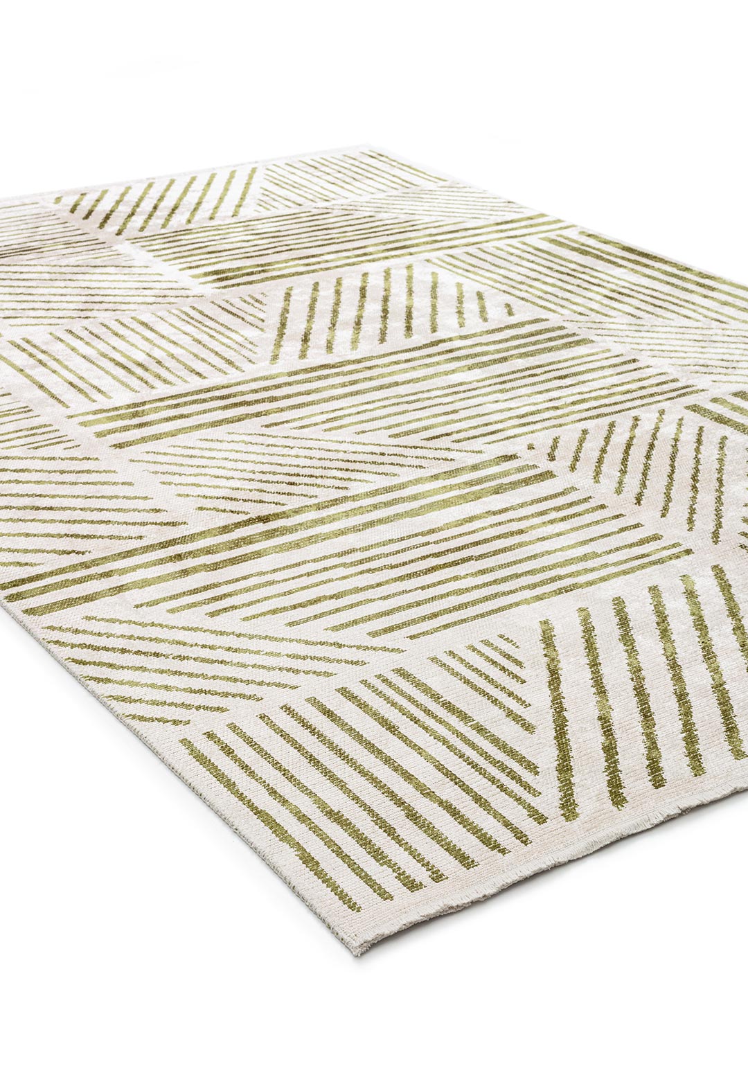 FIELD GREEN - ECRU RUG