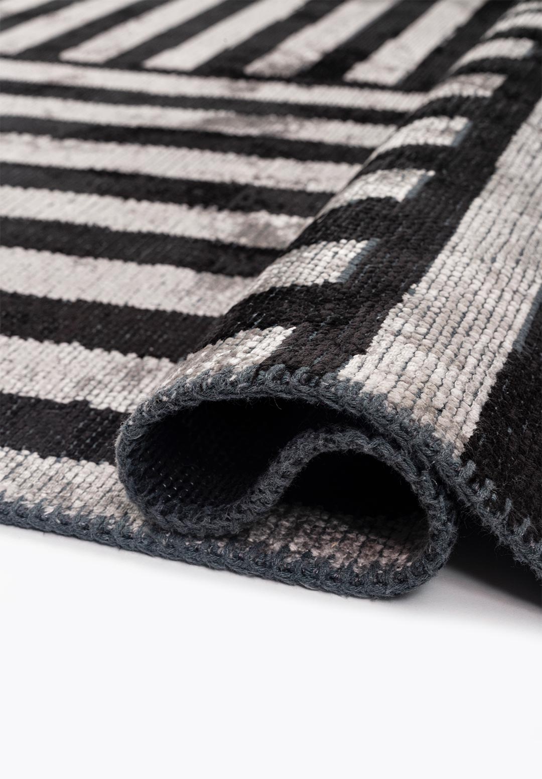 CHECK Чёрный - Светлый GREY Ковер