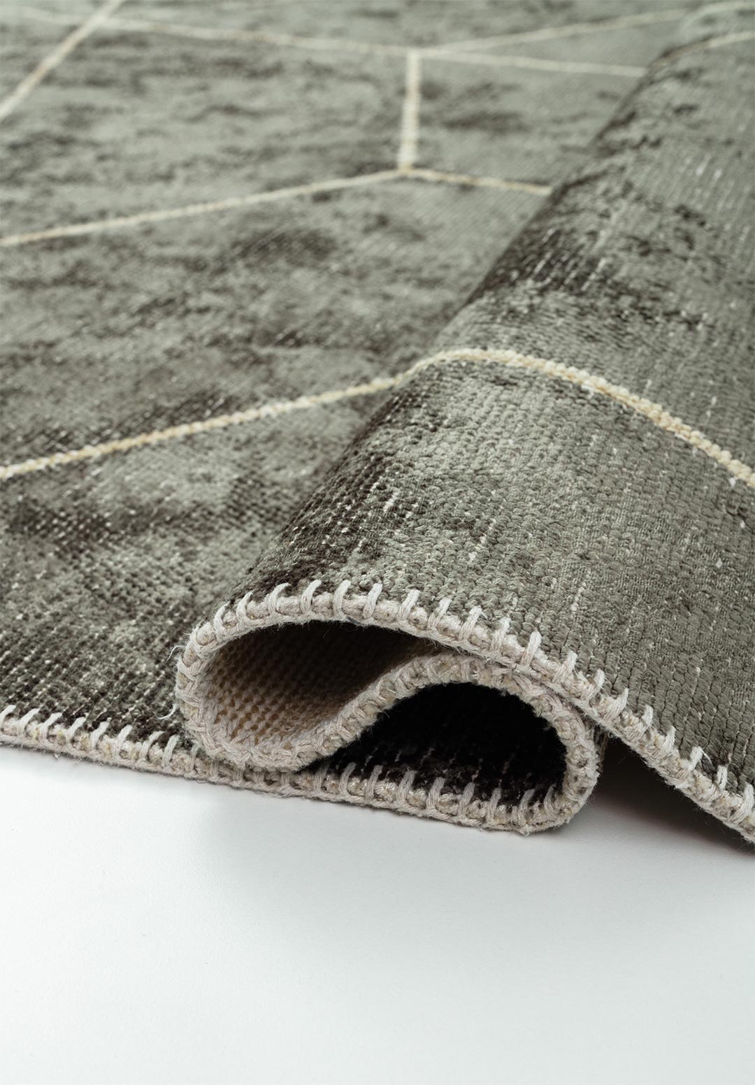 STONE BEIGE - ANTHRACITE RUG