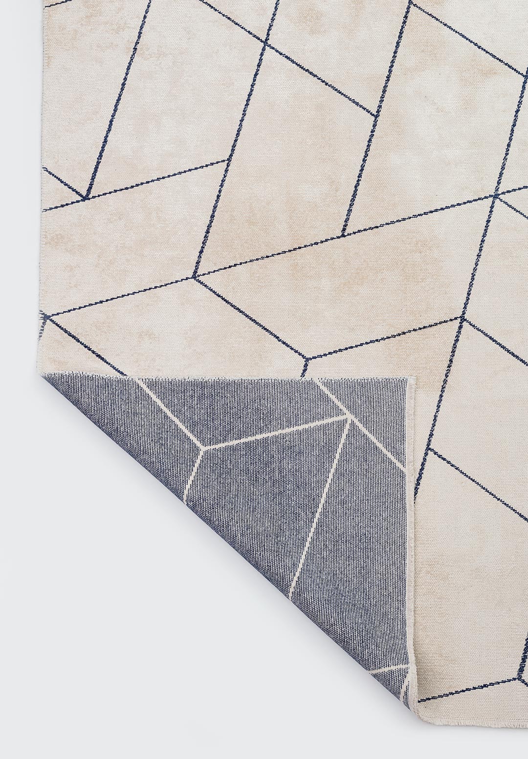 STONE DARK NAVY - ECRU RUG