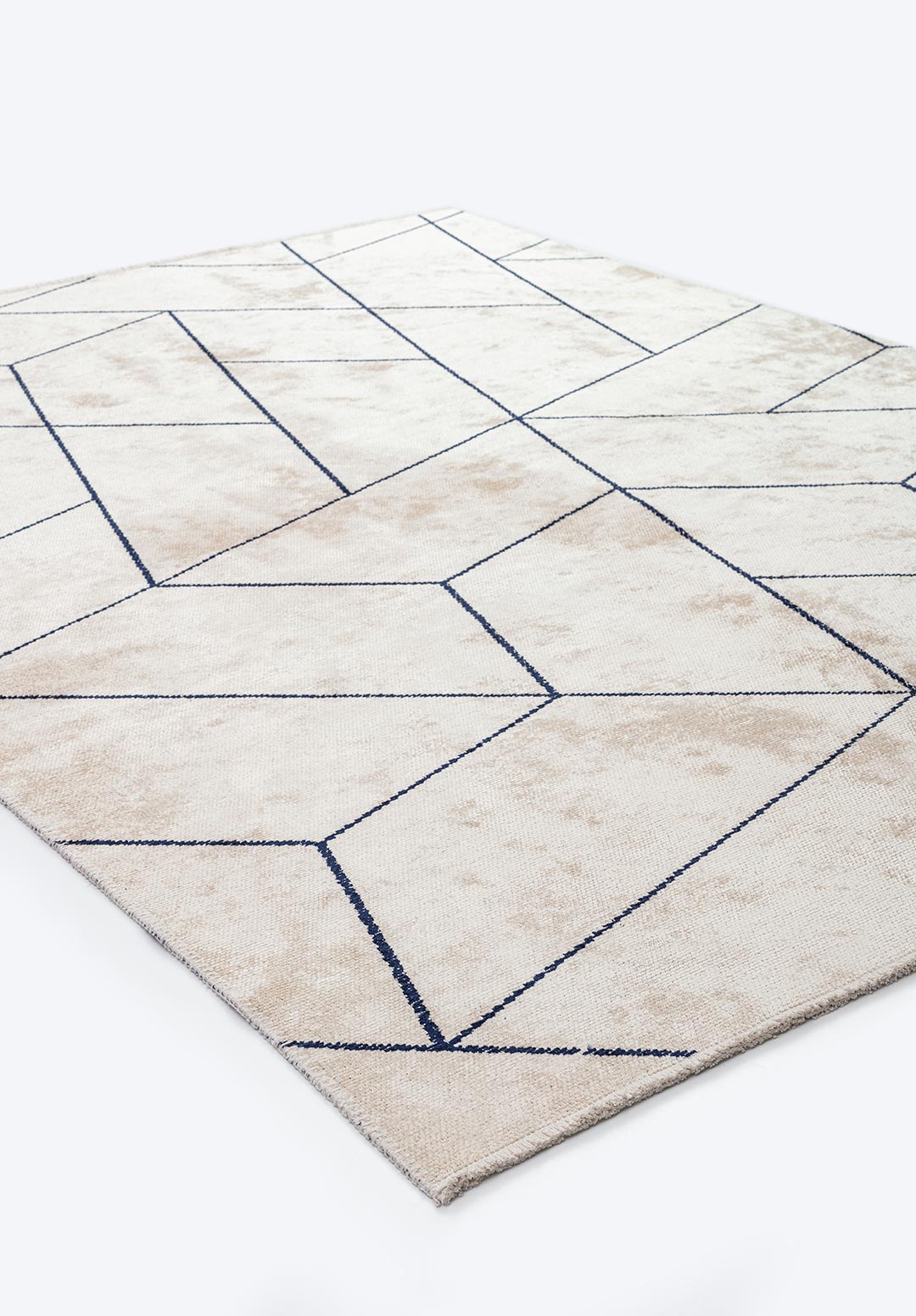 STONE DARK NAVY - ECRU RUG