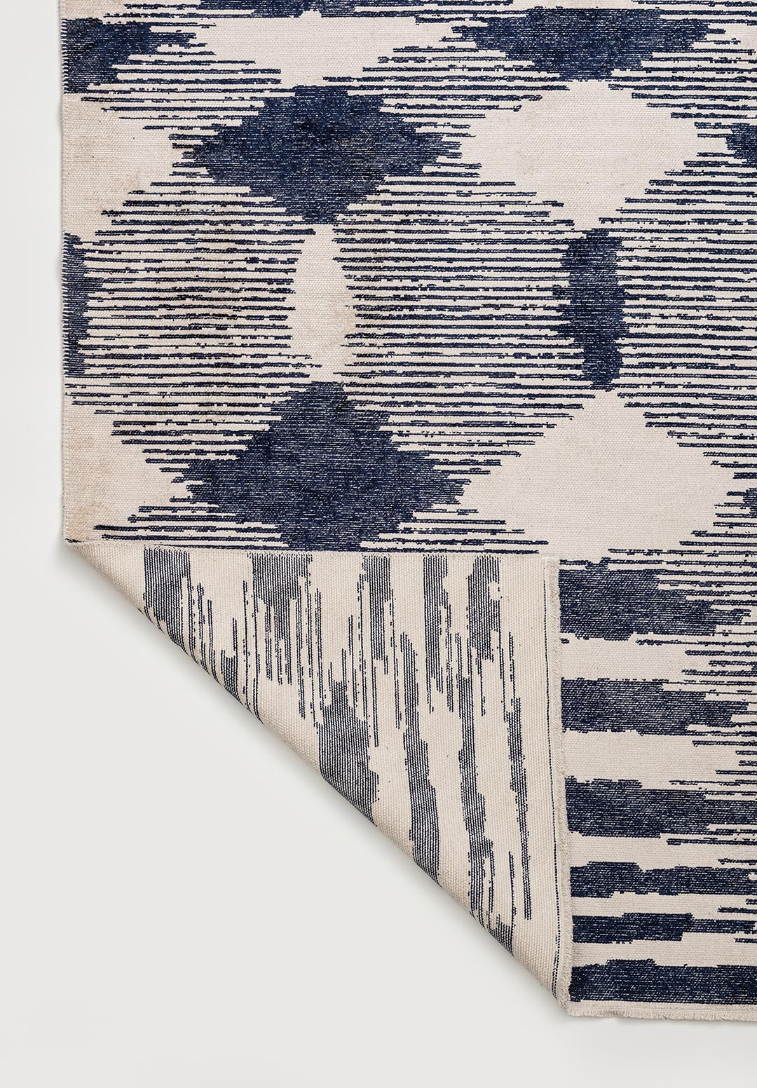 HUB Тёмный Тёмно - синий - Экрю Ковер