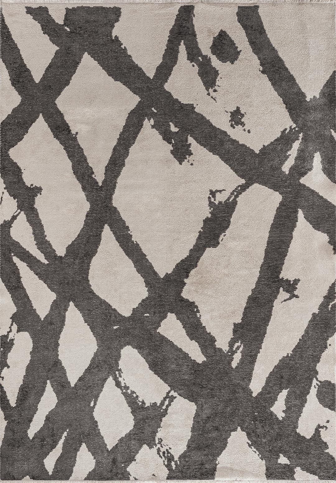 BRANCH CHARCOAL - ECRU RUG