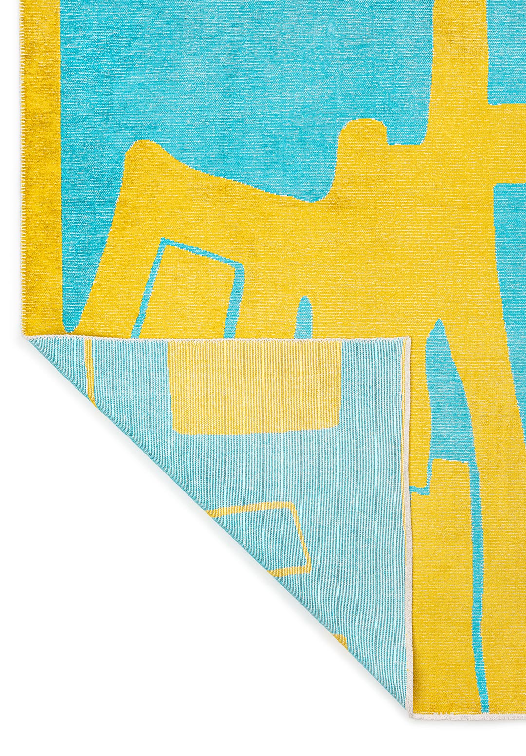COCO YELLOW - TURQUOISE RUG