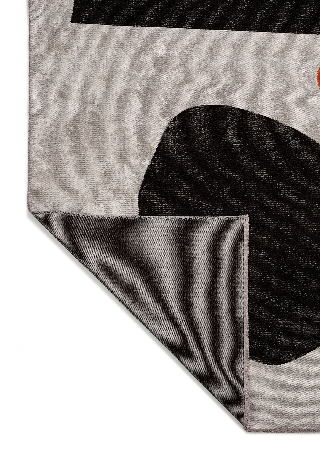 ROCK Чёрный - RUST - Слоновая кость Ковер