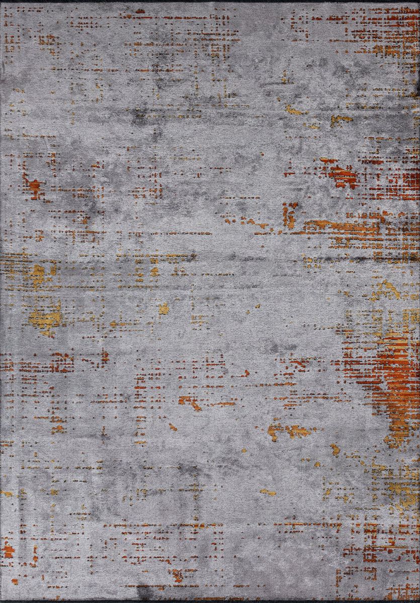 SPACE Светлый GREY - RUST - Терракотовый - Золотой - Горчичный Ковер