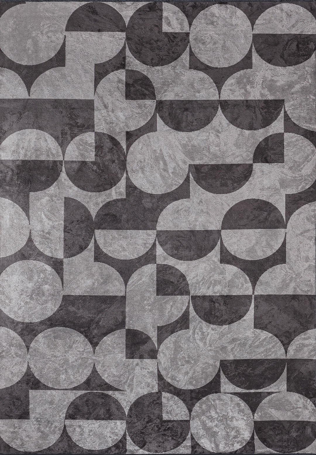 CIRCLE Графитовый - Светлый Кремовый Ковер