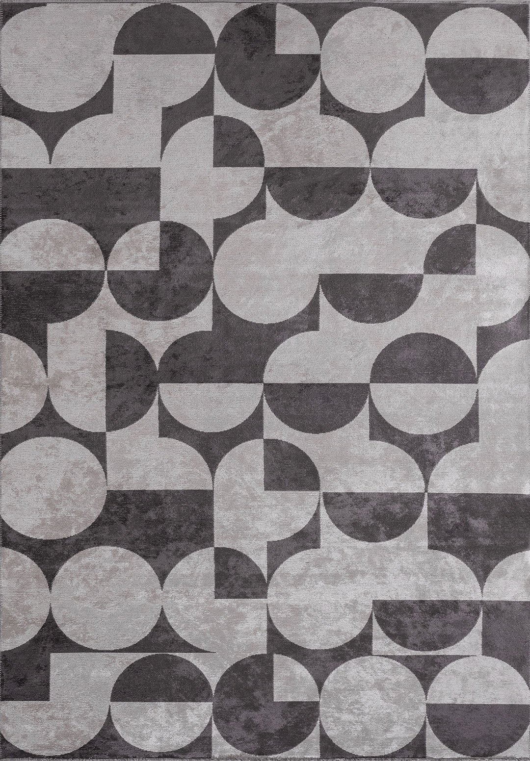 CIRCLE Графитовый - Слоновая кость Ковер