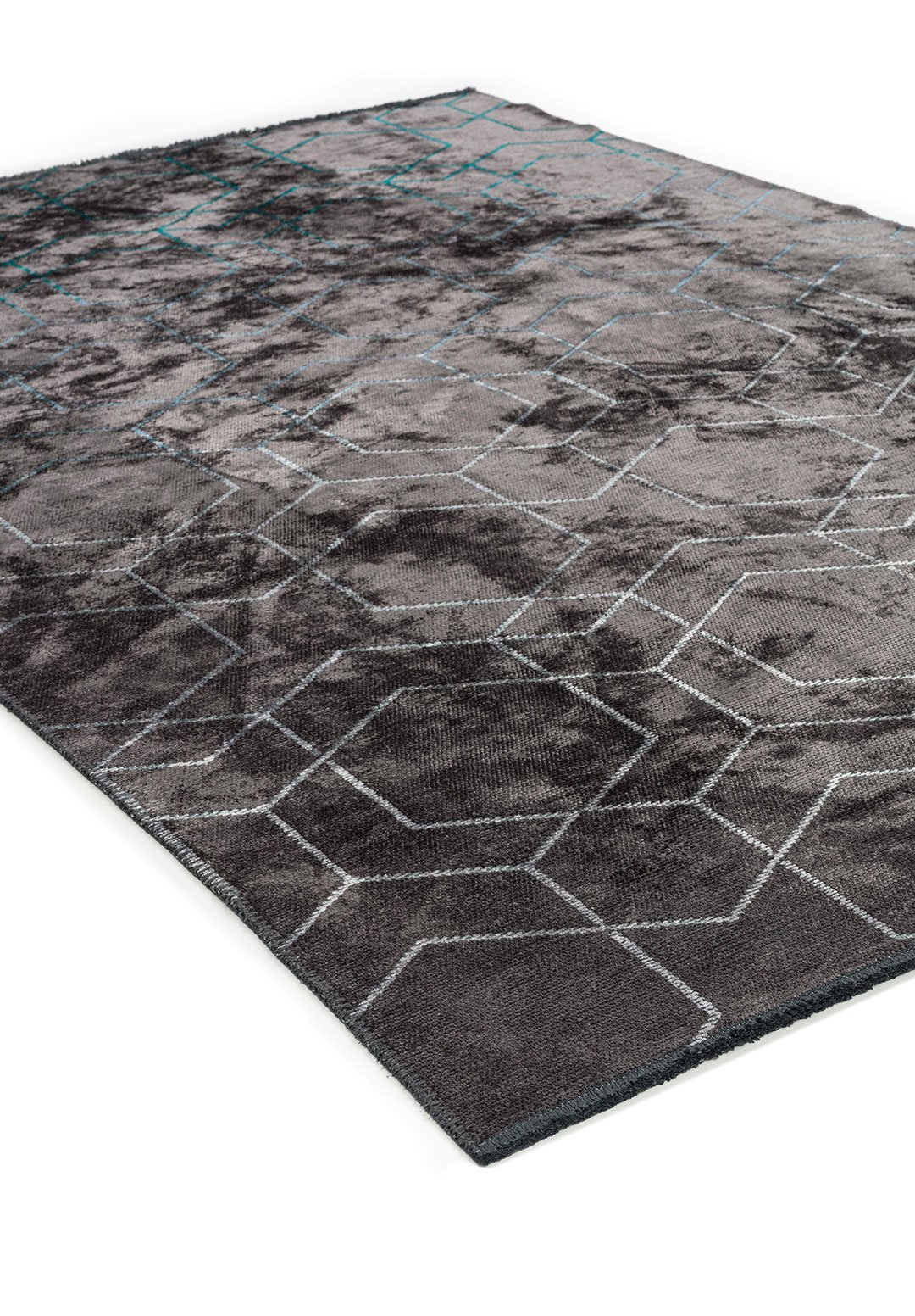 HONEYCOMB Тёмный Бирюзовый - PETROL - Синий - ICE Синий - Графитовый Ковер