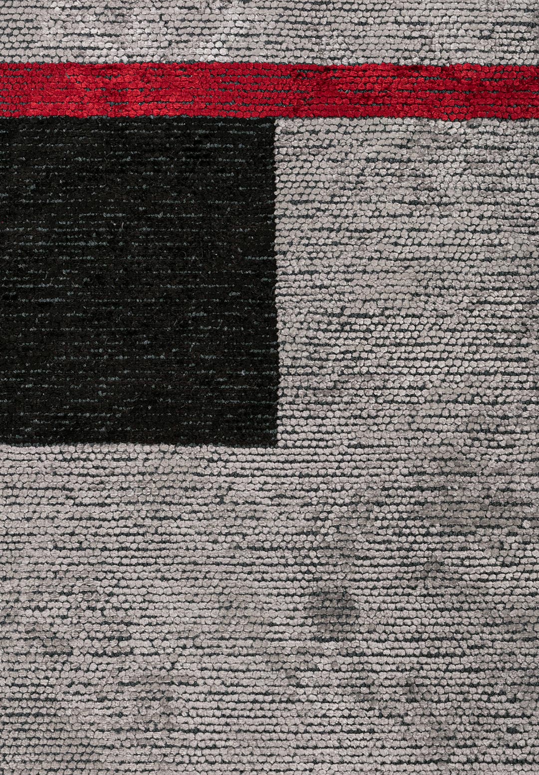 ZONE Чёрный - Красный - Светлый GREY Ковер