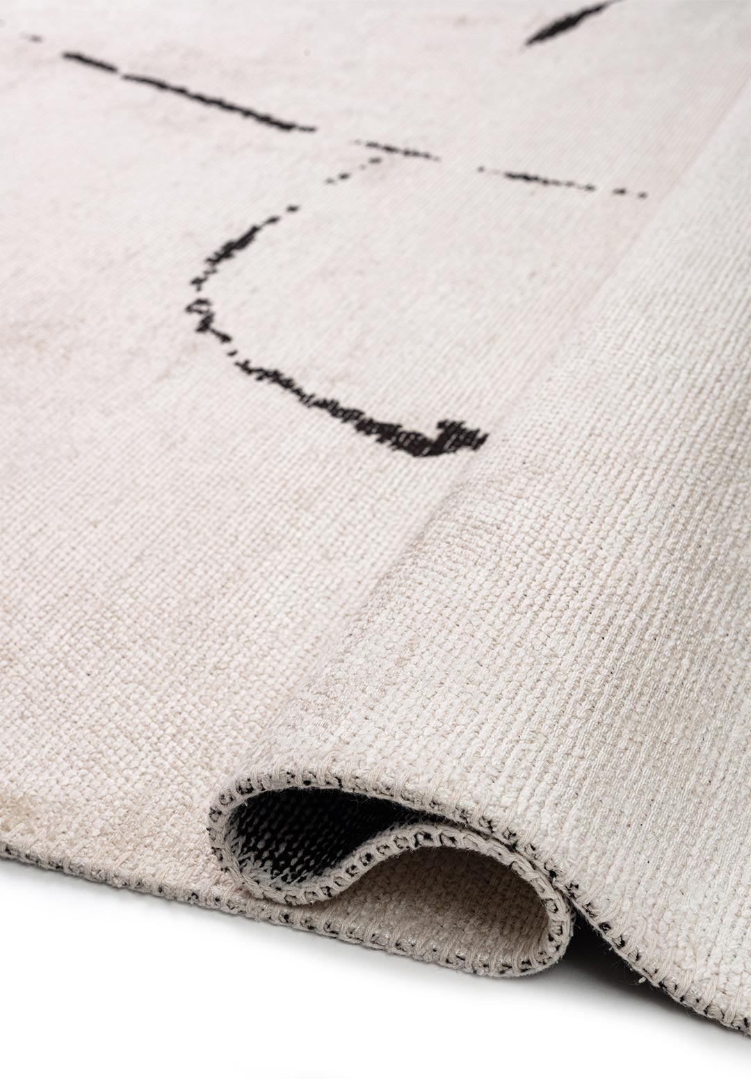 CLAY Чёрный - Экрю Ковер