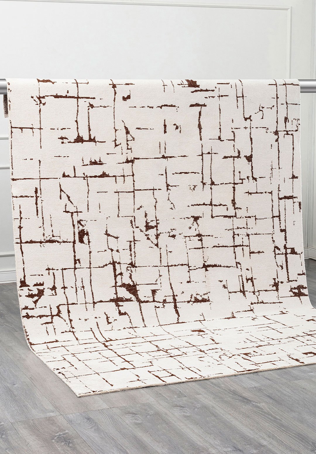 GALAXY DARK BROWN - ECRU RUG