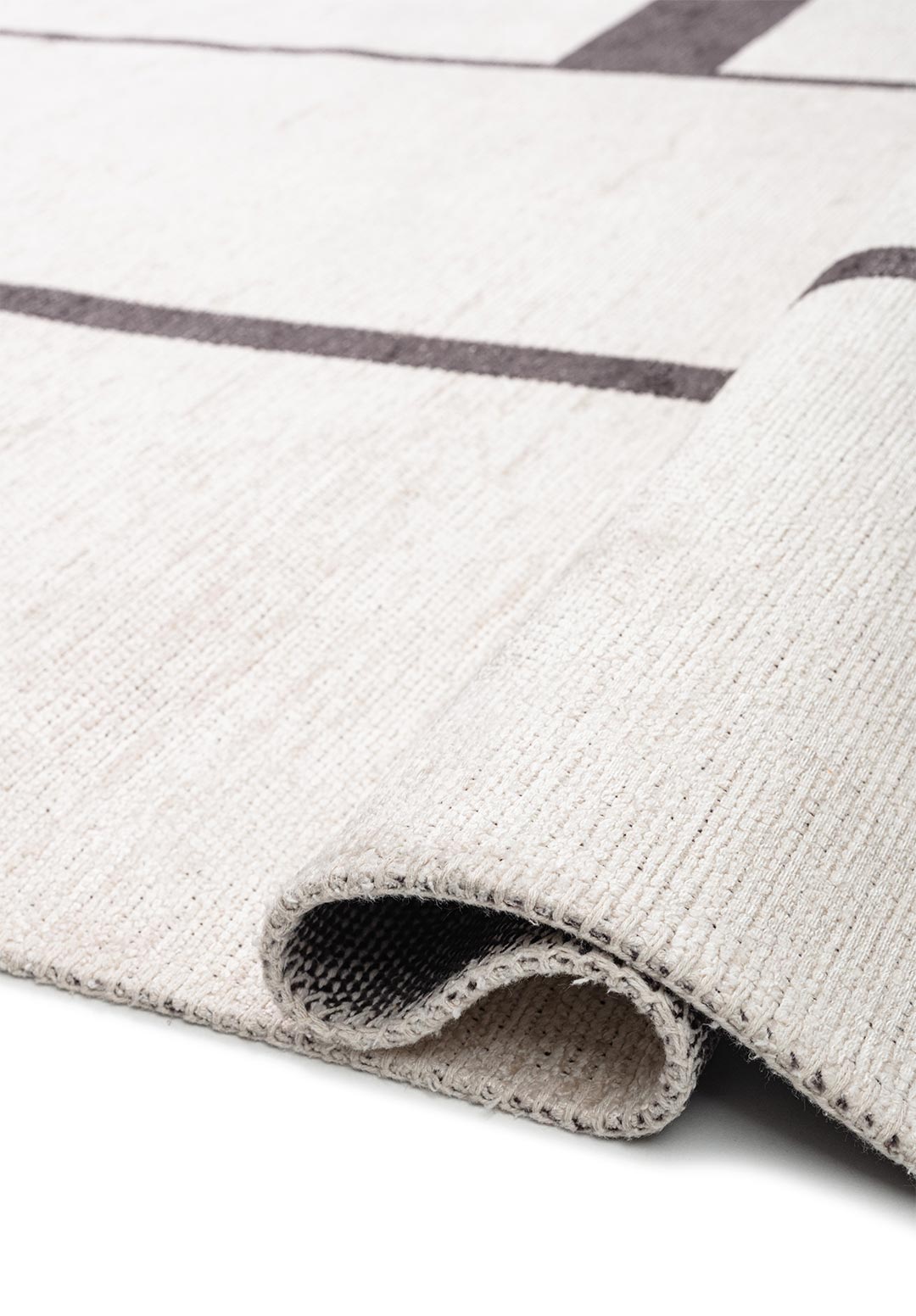 CELL CHARCOAL - ECRU RUG