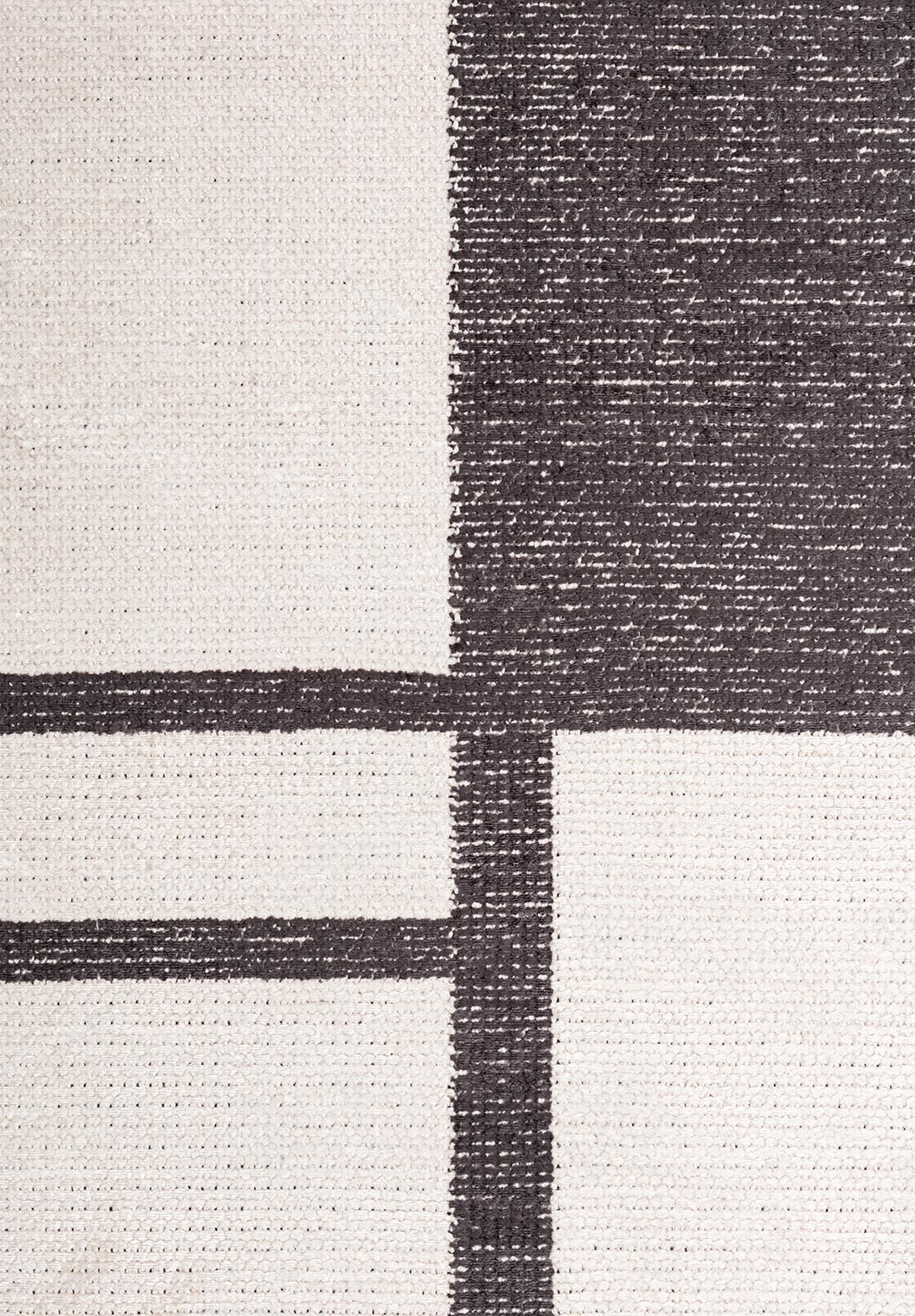 CELL CHARCOAL - ECRU RUG