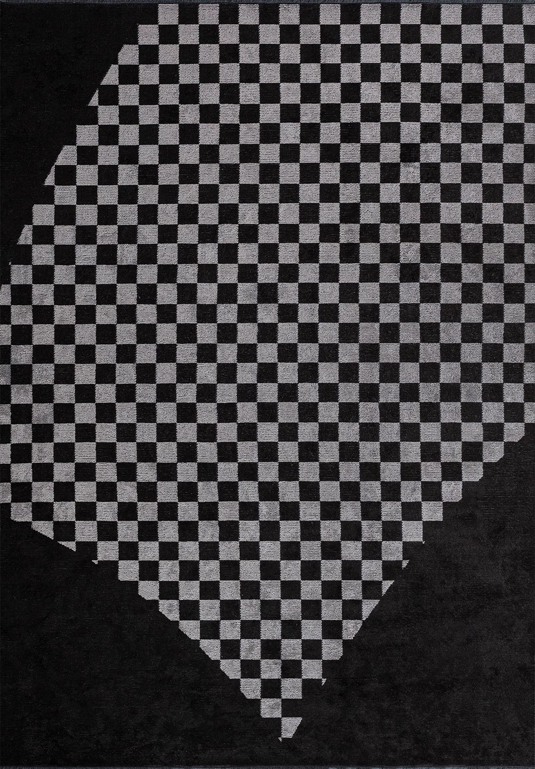 HOLOGRAM Светлый GREY - Чёрный Ковер