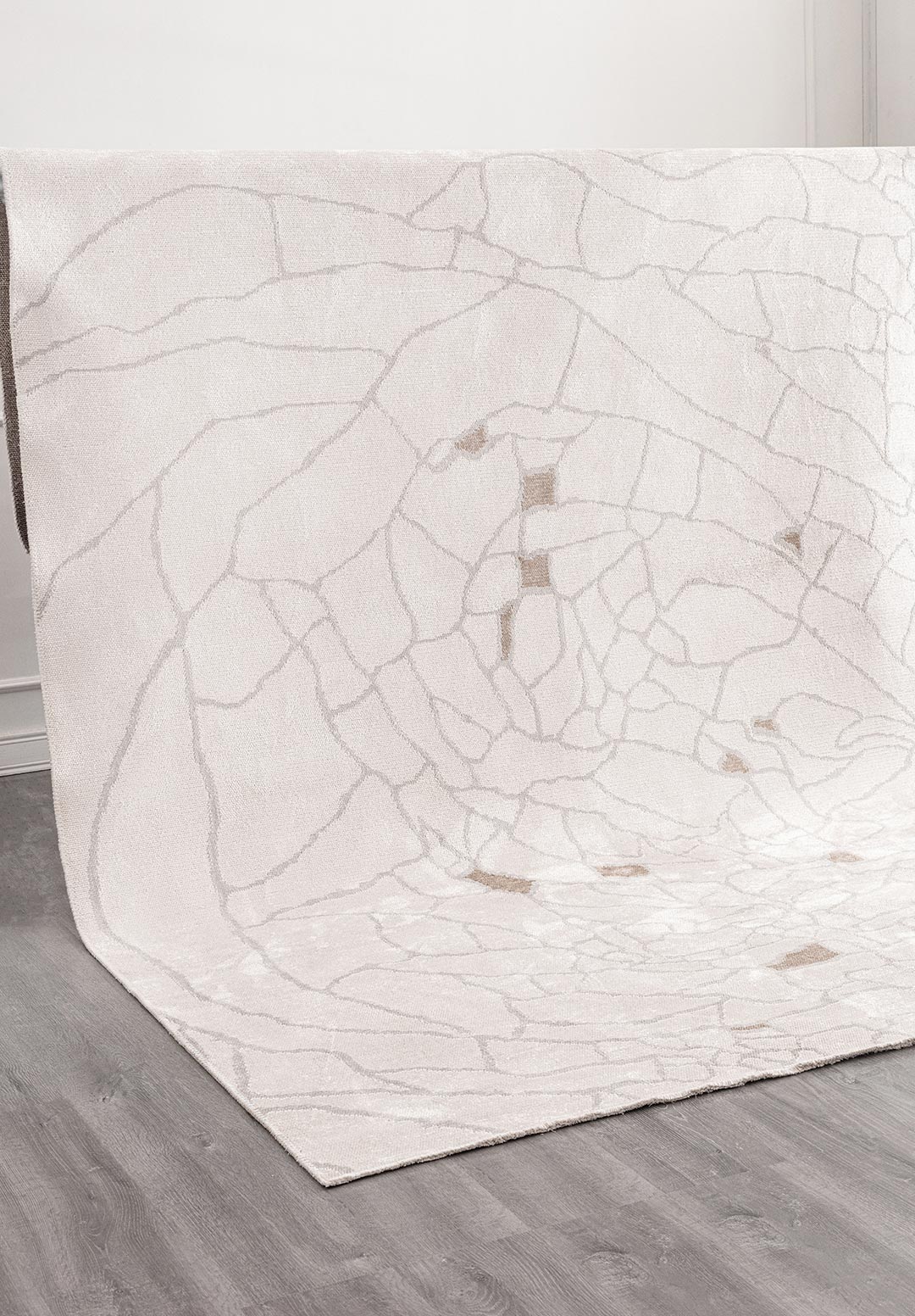 DRY LIGHT GREY - NOUGAT - ECRU RUG