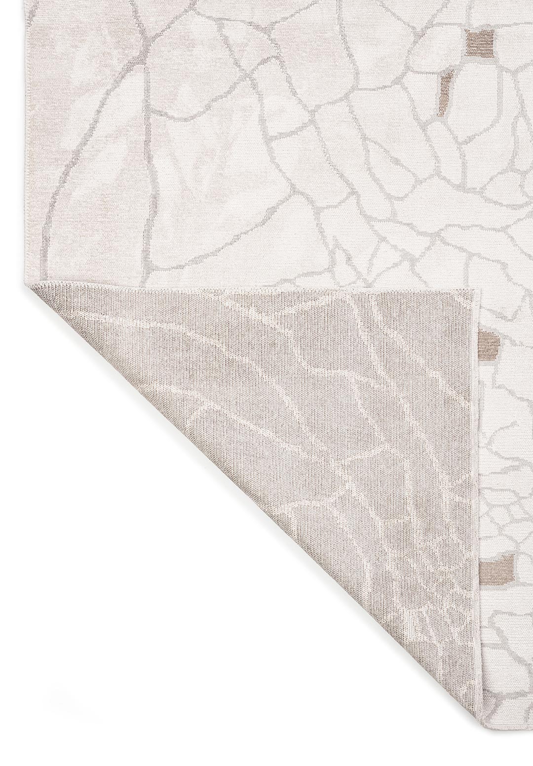 DRY LIGHT GREY - NOUGAT - ECRU RUG