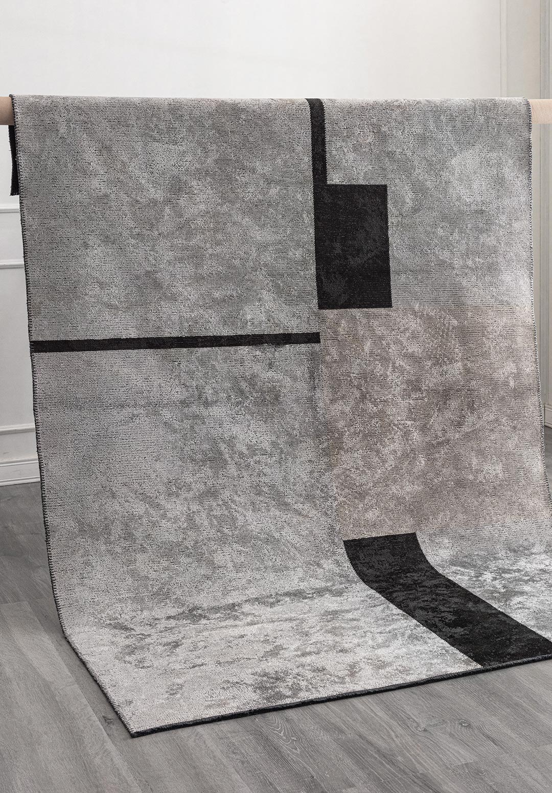 BLOCK Чёрный - Бежевый - Светлый GREY Ковер