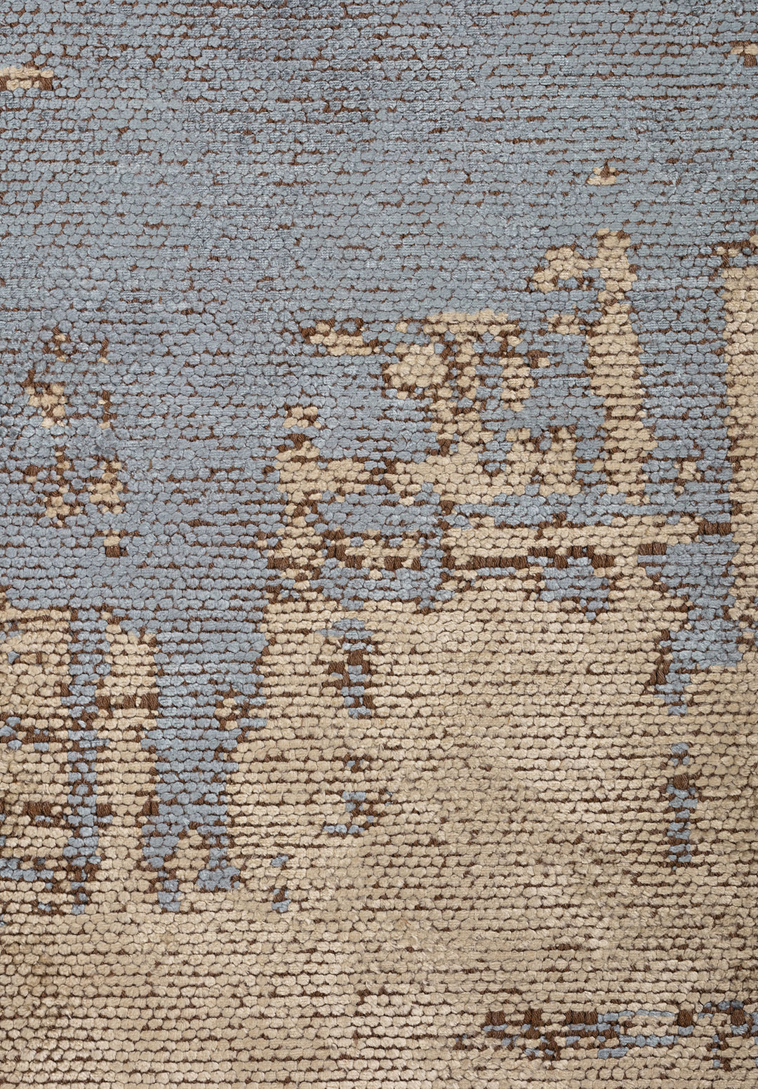 FOG Синий - Бежевый Ковер