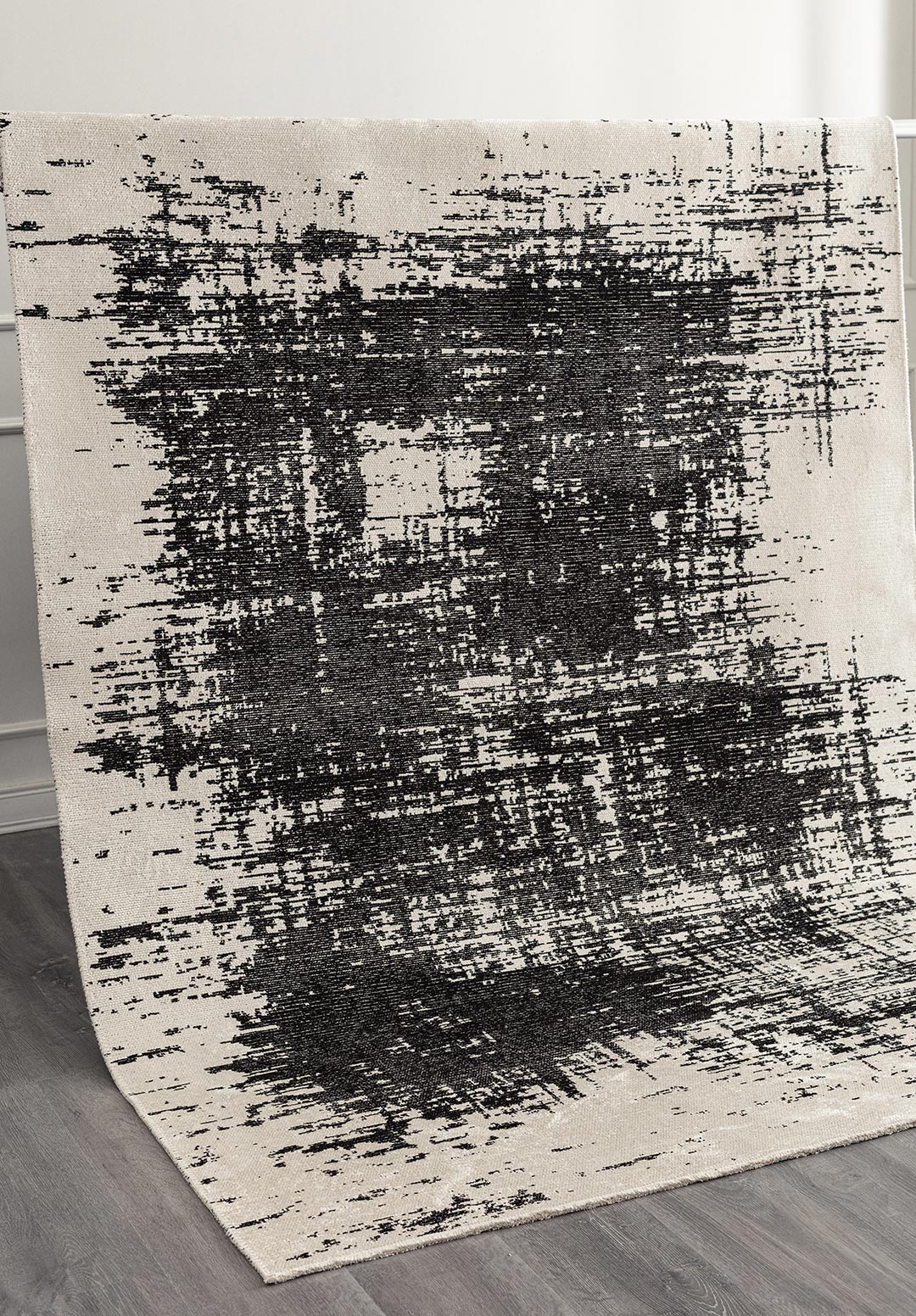 FOG Чёрный - Экрю Ковер