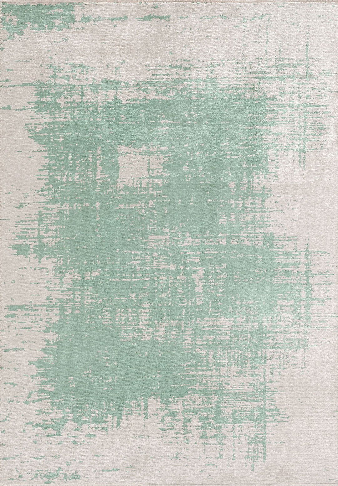 FOG RIVER GREEN - ECRU RUG
