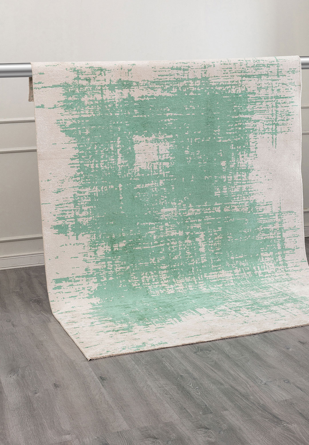 FOG RIVER GREEN - ECRU RUG