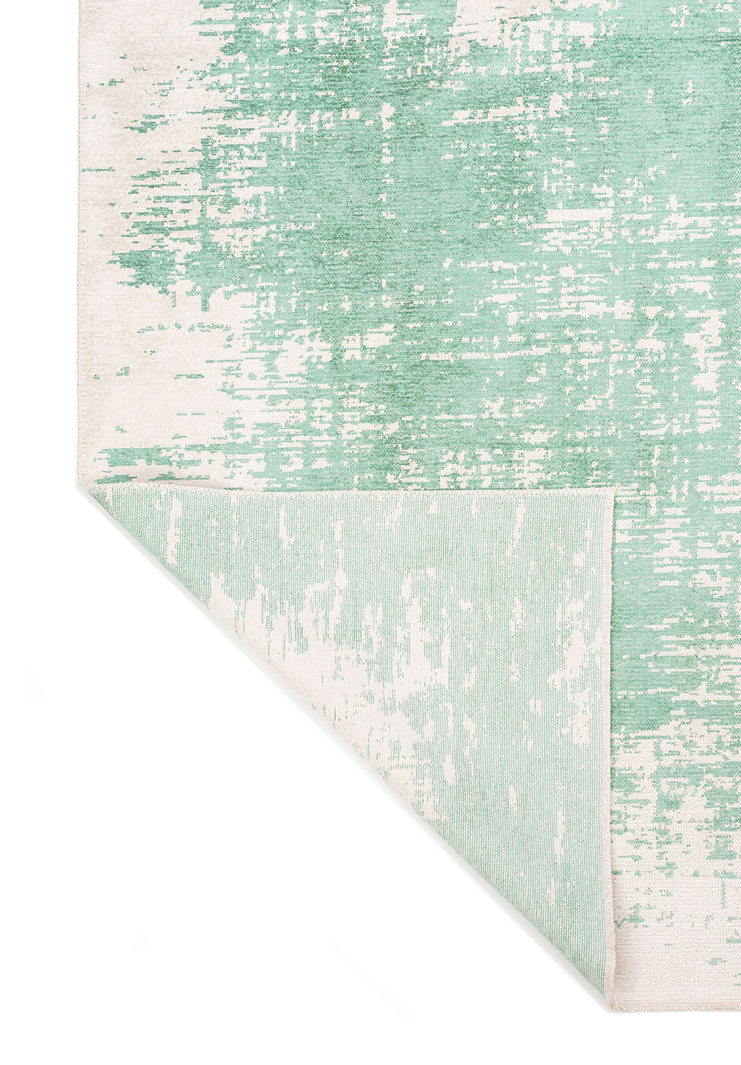 FOG RIVER GREEN - ECRU RUG